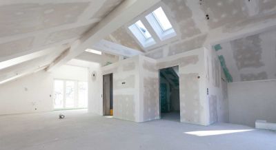 Dachgeschoss Ausbau mit Gipskarton im Trockenbau